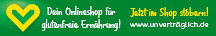 Banner zum Onlineshop für glutenfreie Ernährung!