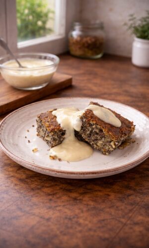 apfel mohn mit vanille